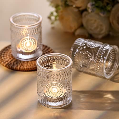 Clear Votive Candle Holders Set of 48- Glass Tealight Candle Holders Bulk - Image 4