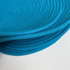 WAZAIGUR Round Placemats Set of 6 Thick Cotton Rope, 13inch, Sky Blue - Image 6