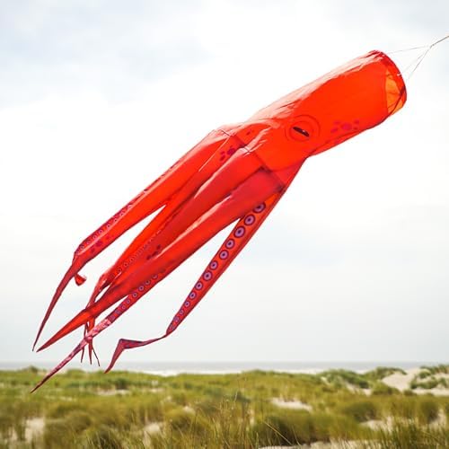 In the Breeze 5206 — 40-inch Octopus 3D Windsock — Realistic Sea Life Windsock for Homes, Gardens, Classrooms with Free-Flowing Tentacles - Image 2