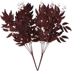 ABOOFAN 2pcs Shelf Plants Decor Artificial Plants Vine Garland Artificial Ivy Garland Party Willow Leaves Willow Leaves Ornament Home Willow Leaves Wicker Wreath Fake Leaves Red Flower Row, 55X30CM by ABOOFAN