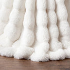 JOVIPOP Large Christmas Tree Skirt, 60-Inch White Faux Fur Decor - Image 6