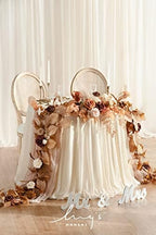 Ling's Moment 9FT Eucalyptus & Willow Leaf Garland, Rust & Sepia - Image 2