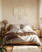 Tempospark Macrame Wall Hanging, 43"x32" Boho Wall Tapestry, Large Wall Art for Bedroom, Living Room, Dining Room, Nursery, Gallery, Office (Weave) - Image 2