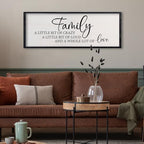 comurdyo Family A Little Bit Of Crazy A Little Bit Loud Sign 32"×12" Black - Image 3