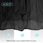 16 Pack Black Cheesecloth Table Runner 20 x 120 inch Gauze Table Runners 10 FT Long,Semi Sheer Boho Cheese Cloth Fabric Table Runner Bulk for Wedding,Party,Baby Shower,Bridal Shower Decoration - Image 6