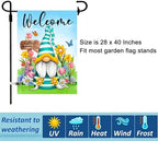 Set of 10 Gnome Seasonal Garden Flags, Double Sided 28 x 40 Inch Yard Flags - Image 4