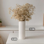 Modern White Ceramic Vase Set of 10 for Living Room Bedroom 7.08'' Minimalist Fresh Small Flower Vases for Bouquet Fake Plant Home Decor Office Fireplace Centerpieces Nordic Style 10 Pack - Image 5