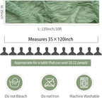 10 Pack Sage Green Cheesecloth Table Runner 35x120 Inch, Boho 10FT Cheese Cloth Sheer Gauze Table Runner for Wedding Baby Shower Birthday Party Table Decorations - Image 6