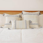 BUIOVBEY Boho Throw Pillow Covers Woven Tufted Pillow Cases with Tassels - Image 5