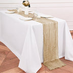 12 Pack Beige Table Runner 10Ft Cheesecloth Table Runner Rustic Gauze Table Runners Romantic Long Sheer Fabric Cheese Cloth Table Runners for Wedding Party Bridal Baby Shower - Image 3