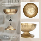 NUPTIO Gold Compote Vase for Centerpiece, 8.5" Wide Opening, 10 Pcs - Image 6
