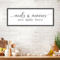 YWJKWLGS Kitchen Signs Wall Decor Art Meals and Memories Are Made Here Sign by Unknown