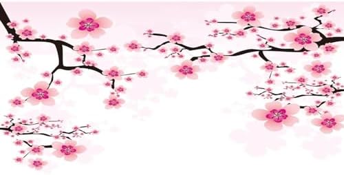 Leyiyi Romantic Cherry Blossoms Backdrop 20x10ft Photography Background Valentine's Day Decoration Soft Pink Love Theme Wedding Party Kids Girls Boys Adults Love Photo Booth Video Props by Leyiyi