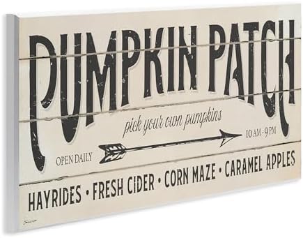 Pumpkin Patch Autumn Sign, 7 x 17 Inch Mounted Print on Wall Plaque - Image 2