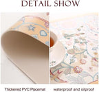 patdrea Designer Vintage French PVC Placemats Set of 6,12"x17"-Magnolia A - Image 4