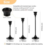 NUPTIO Halloween Candle Holder for Candlestick: Solid Aluminum - Set of 6 - Image 5