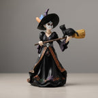 Comfy Hour Day of the Dead Witch Statue with Black Cat, 8.3 Inch - Image 4