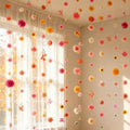 6 Pcs Pink and Orange Hanging Flowers Garland Artificial Floral Garland by CAMDUCK