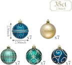 Valery Madelyn 35ct Christmas Tree Decorations Ball Ornaments 2.36 Inches - Image 3
