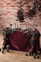 Ling's moment 2 Pack Black Floral Garland Wedding Arch Flowers - Image 4