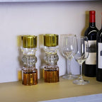 VOHO Tall Amber Votive Candle Holders for Thanksgiving Fall Decor - Image 6