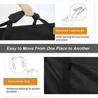 NettyPro Outdoor Cushion Storage Bags Water-Resistant for Patio Furniture Storage Cushion Christmas Tree Bag 7.5 Ft with Zipper and Handle, 50 x 15 x 25 Inch, Black - Image 4