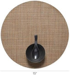Chilewich Basketweave Placemats, Woven Round Placemats Set of 4 - Image 2