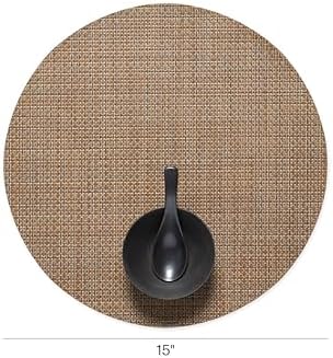 Chilewich Basketweave Placemats, Woven Round Placemats Set of 4 - Image 2
