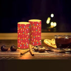 Christmas Decor Flameless Pillar Candles with Remote Timer - Image 7