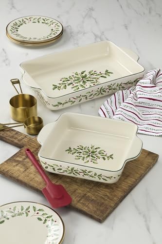 Lenox Holiday Christmas Stoneware Square Baking Dish - Image 5