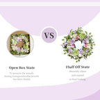 24 Inch Spring Wreath for Front Door, Artificial Spring Summer Floral Wreath with Dahlia Hydrangea Orchid for Home Wall Wedding Festival Indoor Outdoor Decor - Image 7