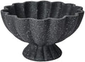 Pedestal Decorative Bowl, 8" Footed Ruffle Fruit Bowl for Home Decor by KEWOOL
