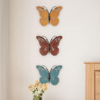Butterfly Metal Wall Art 6-Piece-Set – Hand Painted Decorative 3D Butterflies for Rustic Farmhouse Home or Office Décor by Lavish Home - Image 3