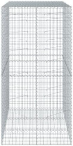 vidaXL Gabion Basket with Cover 59.1"x39.4"x78.7" Galvanized Iron - Image 6
