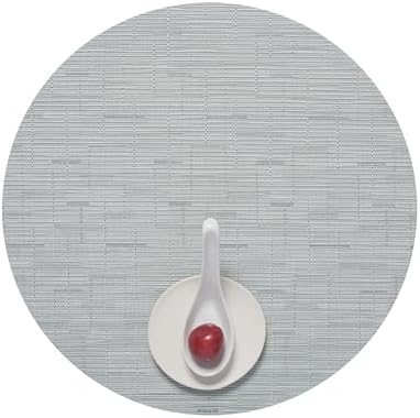 Chilewich Bamboo Placemats Set of 4, Round Woven Placemats by Chilewich