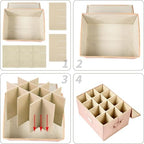 Wine Glass Storage Box, Stemware Storage Containers Cases with Dividers - Image 6
