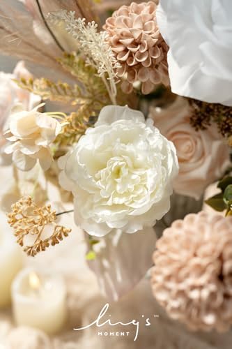 Ling's moment Artificial Wedding Fall Flowers Deluxe Combo, Boho & Nude - Image 3