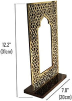 iwa concept Islamic Mihrab Acrylic Tabletop Decor - Arabic Calligraphy Mirror Effect Shelf Art - Modern Ramadan & Eid Home Decoration - Elegant Muslim Gift for Desk & Bookshel - Image 4