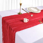 12 Pack 35 x 120 Inch Red Table Runner Cheesecloth - Image 4