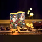 Santa Claus Flickering Flameless Candles Remote Control Candles Christmas Table Decorations for Dining Room Bedroom Home Indoor Table Festive Xmas LED Pillar Candles - Image 7