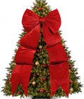 Large Velvet Bow 75x23 Inch Oversized Christmas Tree Topper (Red) by Unknown