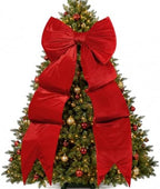 Large Velvet Bow 75x23 Inch Oversized Christmas Tree Topper (Red) by Unknown
