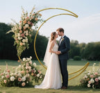 Moon Arch Stand Half Crescent Metal Backdrop for Wedding Party Decor - Image 2