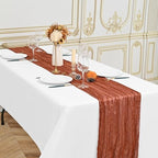 24 Pack Terracotta 10Ft Cheesecloth Table Runner - Image 4