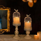 2PCS Iron Birdcage Candle Holder Decorative for Weddings Home Vintage Detachable Centerpieces Tables Hanging Outdoor Indoor Courtyard - Image 5