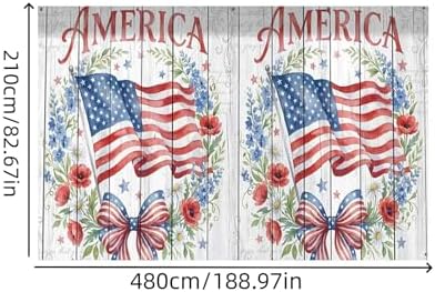 American 250th Birthday Garage Door Cover Decorations, 4th of July Photograph Backdrop America USA Banner 250th Anniversary Garage Door for Independence Day Patriotic Party Outdoor Decor Banners (C) - Image 6
