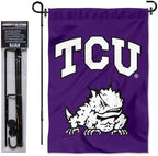Texas Christian Horned Frogs Garden Flag with Stand Holder - Image 2
