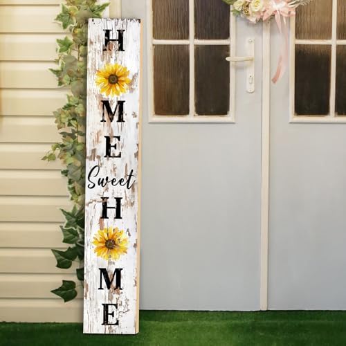 Welcome Porch Sign, Wooden, 47.2", Outdoor Front Door, Spring Summer - Image 7