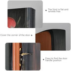 Burbuja Valentine Flowers Wood Door Cover, Stretch Fabric Backdrop Door Porch Covers for Home Party Holidays Decoration, 35x79 In - Image 4