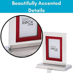 BIRDROCK HOME Photo Frame Stocking Holder - 1pk - Holiday Greetings Mantle Fireplace Topper - Decorative Christmas Stocking Holder - Stainless Steel - Image 3